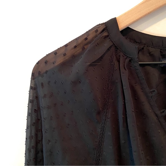 Abercrombie & Fitch Chiffon Clip Dot Bodysuit - Picture 5 of 7